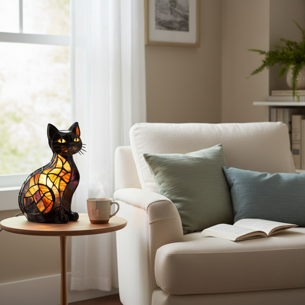 Radiant Midnight Cat